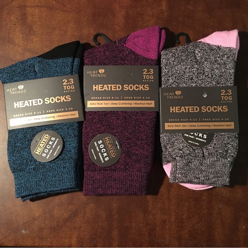 Host pick 🎉🎉🎉🎉🎉NWT womens 3 pairs of heat trendz heated socks